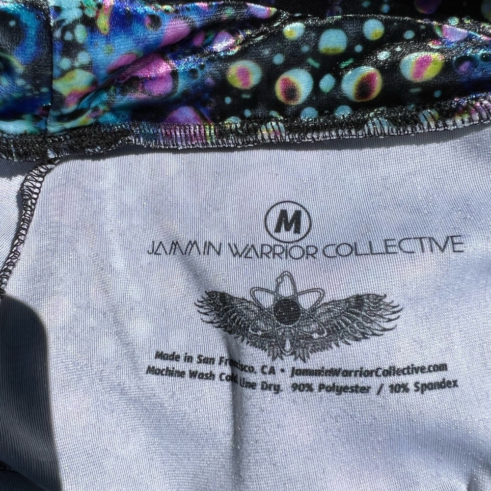 Warrior Within Cyan liquid light flare festival pants - Picture 5 of 7